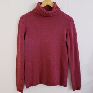 Benedetta B Sweater Women Size Medium Turtleneck Merino Wool Cashmere Blend